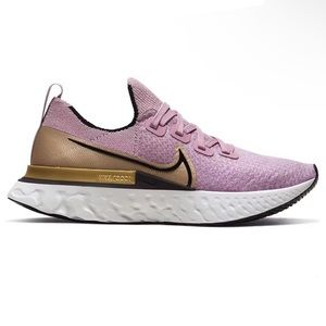 Nike Women’s Plum & Gold React Infinity Run Flyknit Sneakers